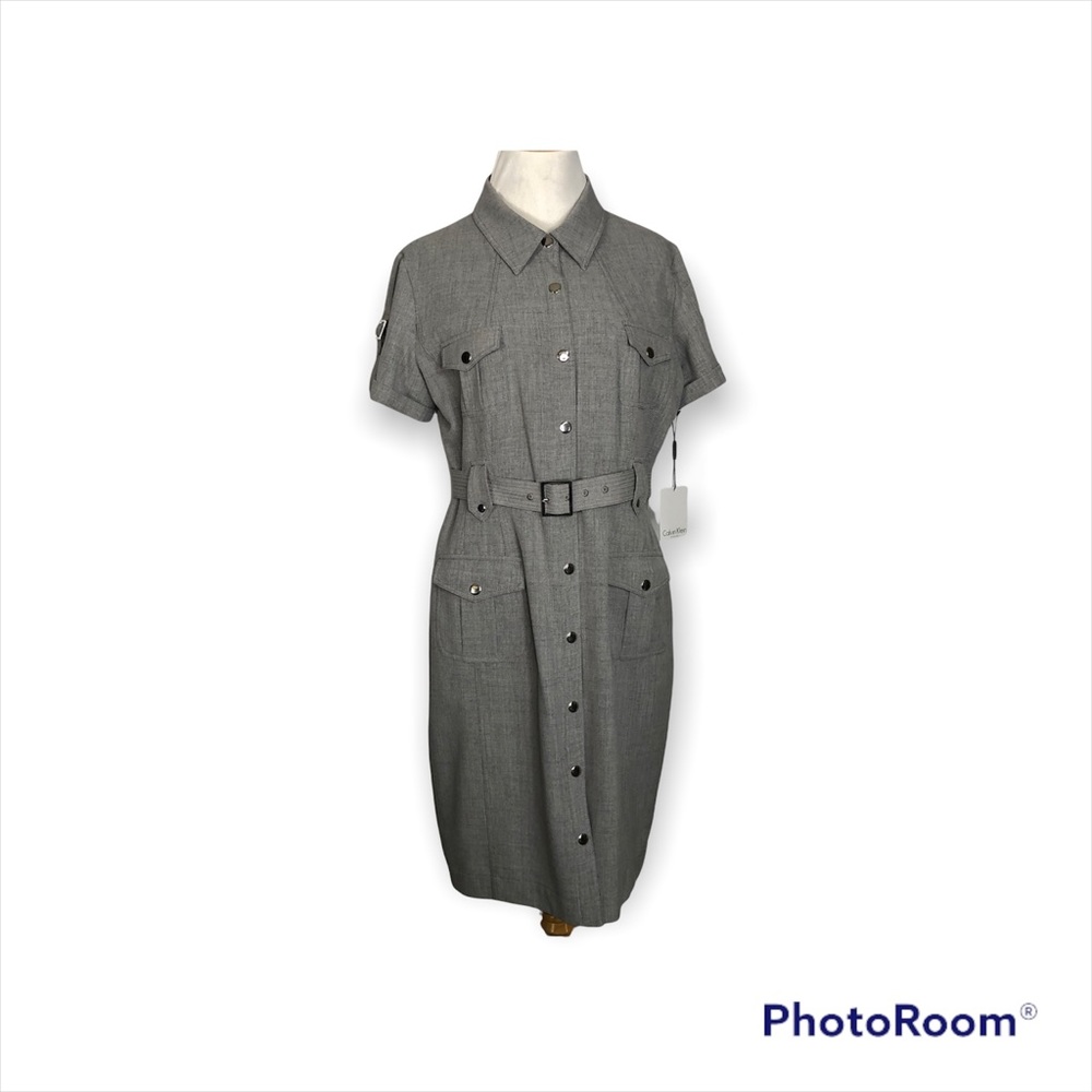 NWT Calvin Klein Gray Career Dress